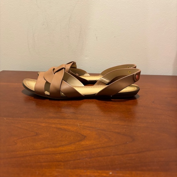 Aldo Flat Sandals in Cognac Size 10 - Picture 3 of 10